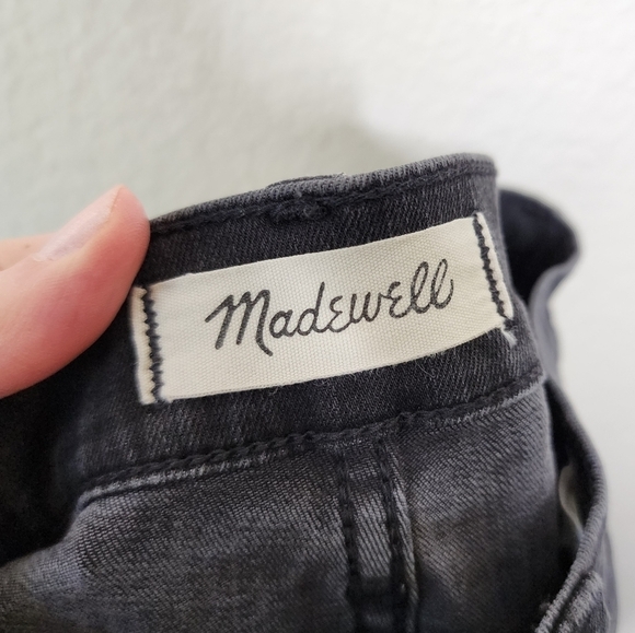 MadewellBerkeley Black Button-Through 10" High-Rise Skinny Jeans 26P - Picture 8 of 8